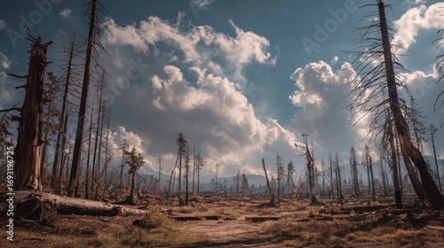 Forest after wildfire