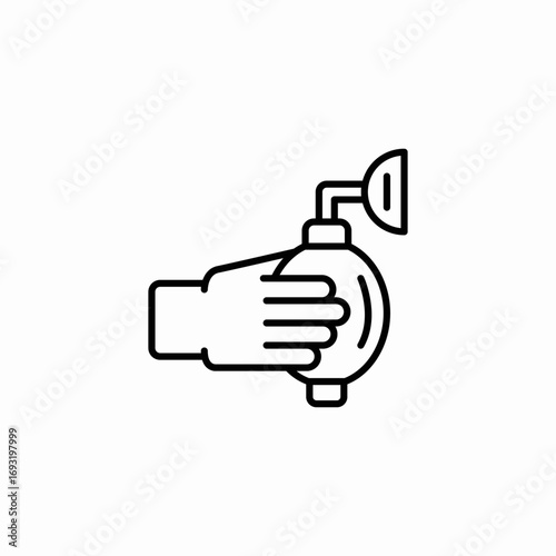 oxygen mask icon sign vector
