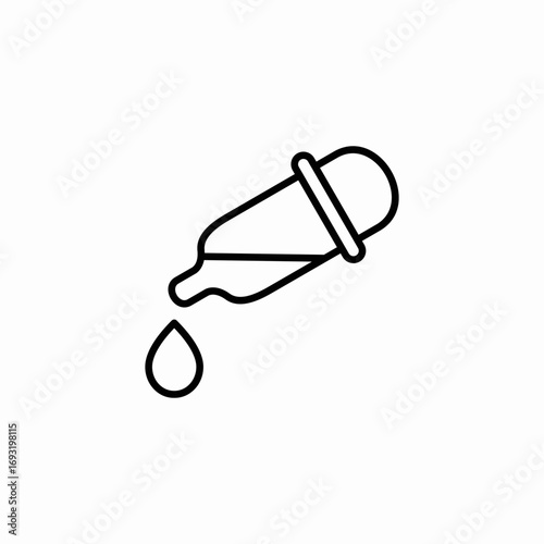 pipette drop icon sign vector