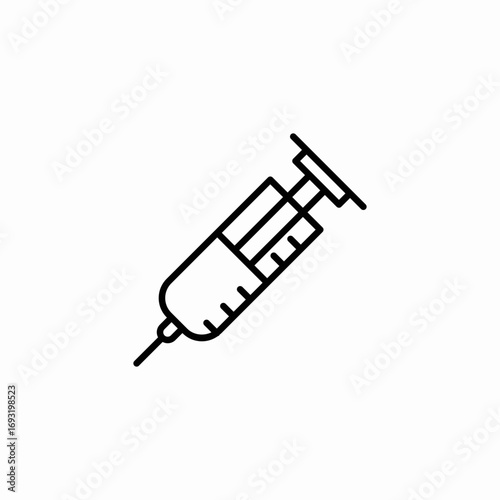 syringe injection icon sign vector