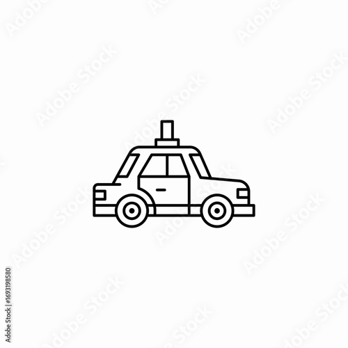 taxi icon icon sign vector