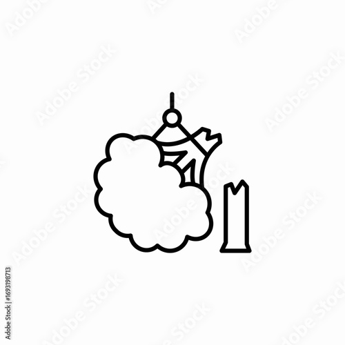 tree service icon sign vector