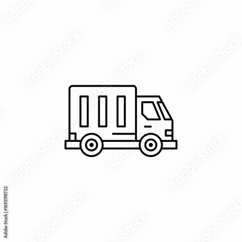 truck van icon sign vector