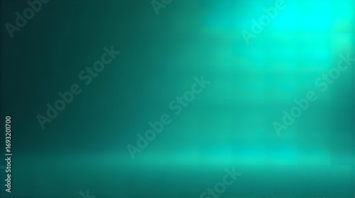 Vibrant deep teal and luminous turquoise abstract background with ethereal light beams and subtle underwater glow perfect for serene and mysterious digital design