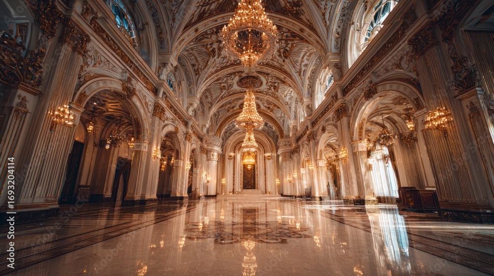 Fototapeta premium Grand ballroom interior design