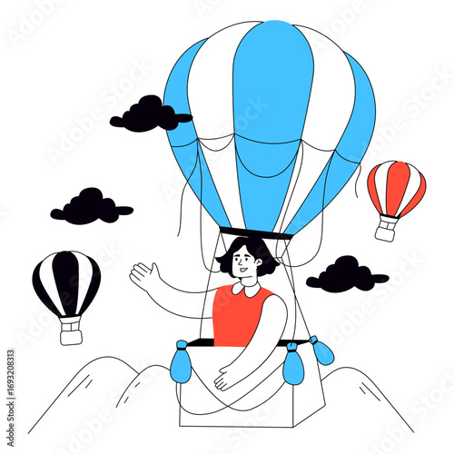 Premium download illustration of Cappadocia festival