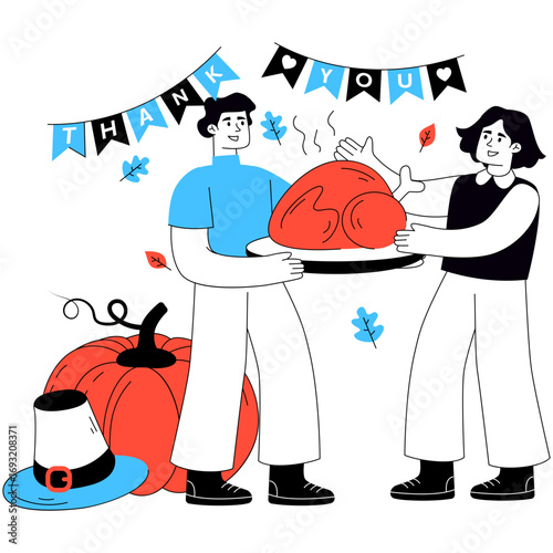A premium download illustration of thanksgiving