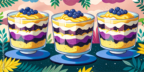 Italian zuppa inglese dessert, custard layered with sponge cake and liqueur, traditional Emilia Romagna sweet, cultural delicacy