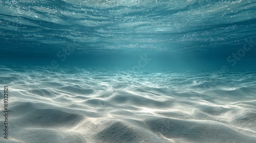 Ocean floor sunlight underwater