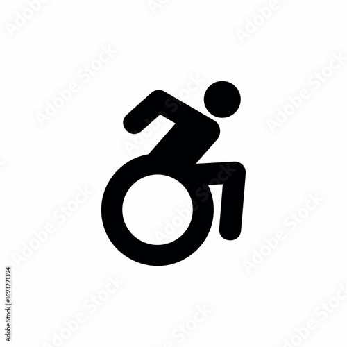 accessible person icon sign vector