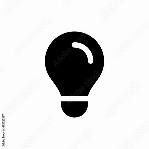 light bulb icon sign vector