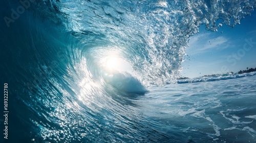 Ocean wave breaking