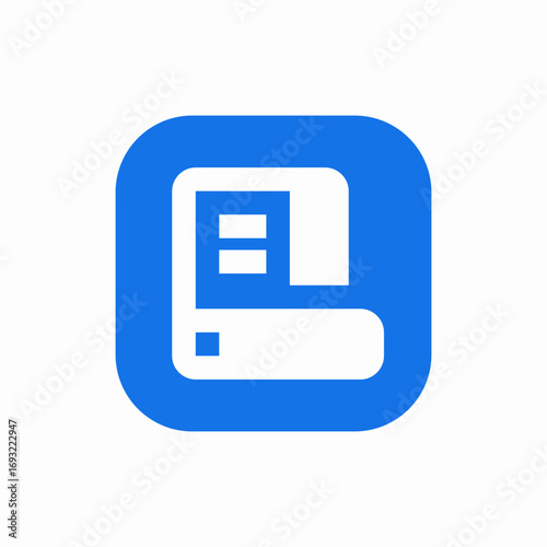 start panel icon sign vector