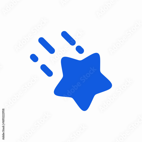 star fall icon sign vector