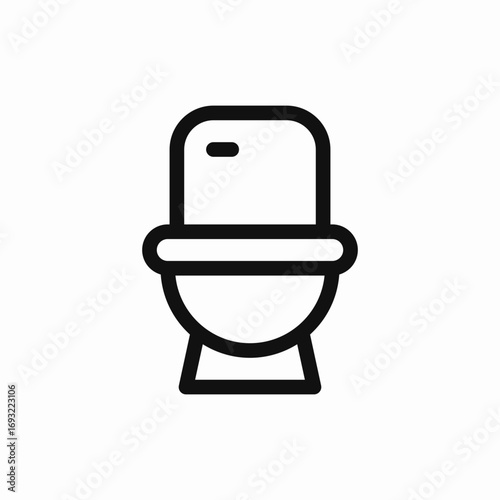 toilet bathroom icon sign vector