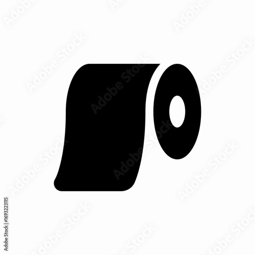 toilet paper roll icon sign vector