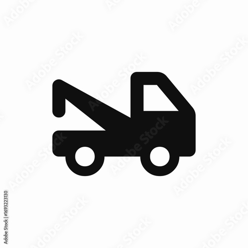 tow truck icon sign vector