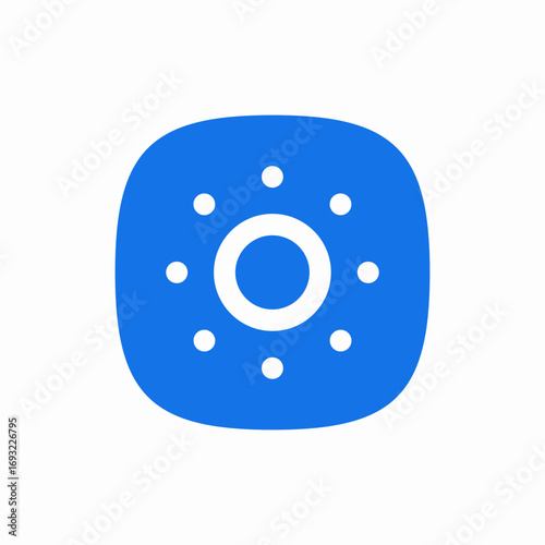 brightness level icon sign vector