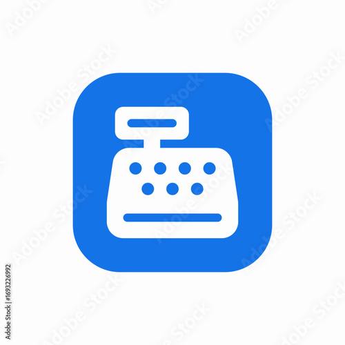 cash register icon sign vector