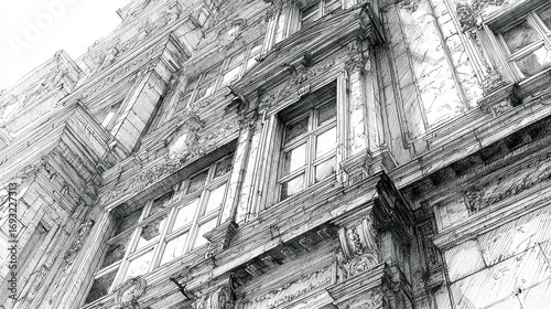 Obraz Ornate building facade detail