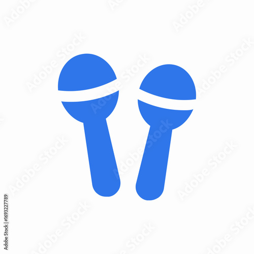 maracas music icon sign vector