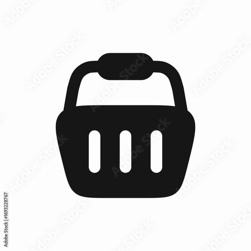 shopping basket icon sign vector