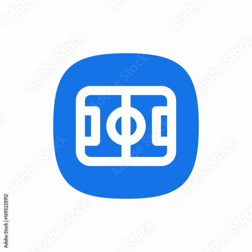 soccer field icon sign vector