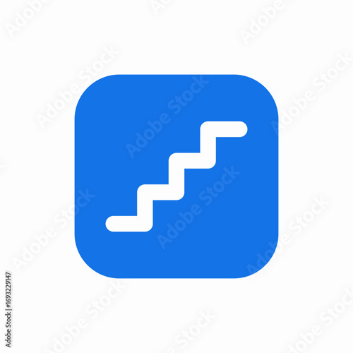 stairs floor icon sign vector