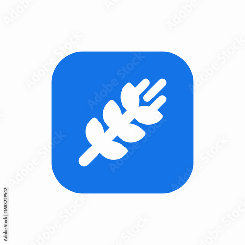 wheat millet icon sign vector
