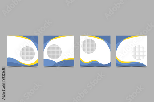 Abstract Wave Shapes Background with Copy Space for Design and Branding