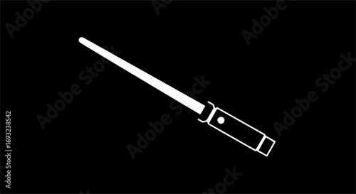 light saber icon, light saber vector illustration-simple illustration of light saber, perfect for light saber logos and icons
