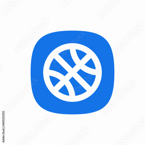 basketball ball icon sign vector