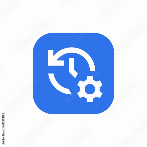 history settings icon sign vector