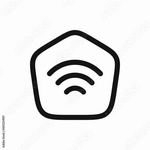 home wifi icon sign vector