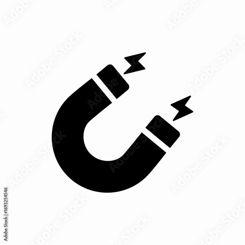 magnet snap icon sign vector