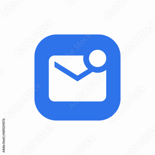 mail notification icon sign vector
