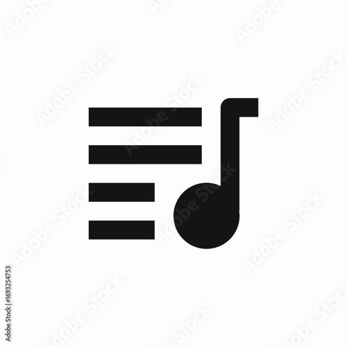 music playlist icon sign vector