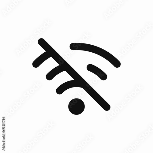 no wifi icon sign vector