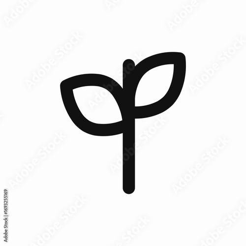 plant sprout icon sign vector