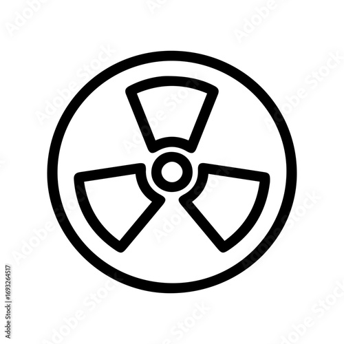 Radioactive symbol icon