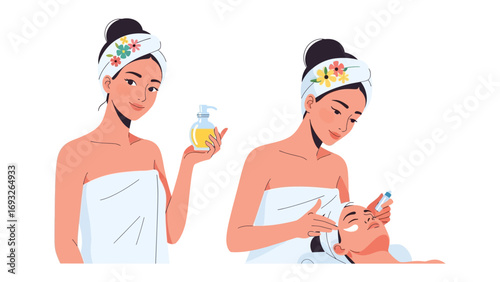 Professional makeup artist applying cosmetics to a client in front of a mirror showcasing beauty and transformation