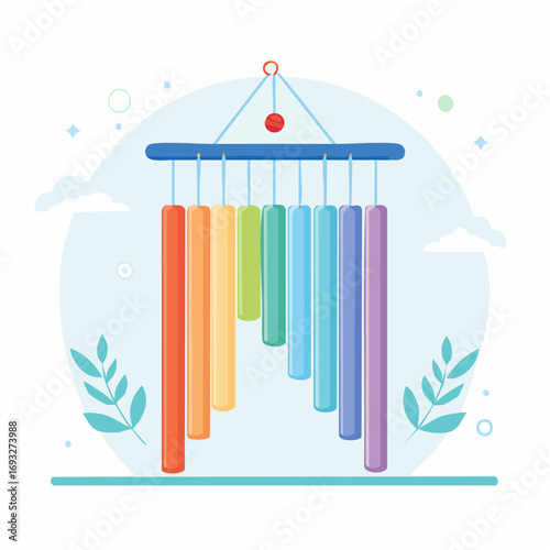 Colorful Rainbow Wind Chime