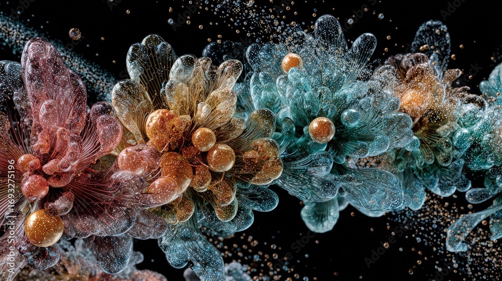 Naklejka premium Abstract Colorful Liquid Explosion