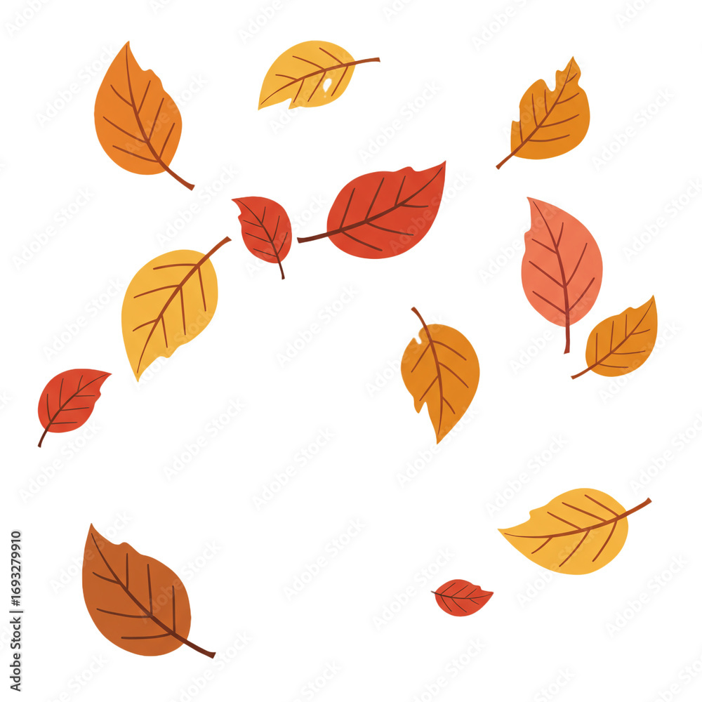 Obraz premium Various colorful autumn leaves are scattered against a dark background, creating a visually appealing composition that evokes the essence of the fall season and its natural beauty.