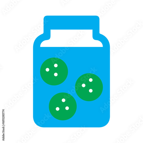Pickled food jar icon