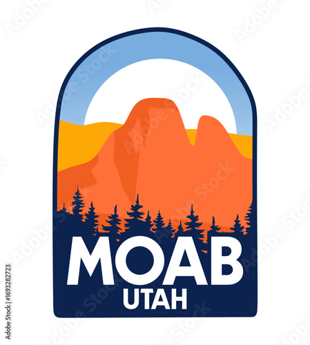 Moab Utah with beautiful natural views