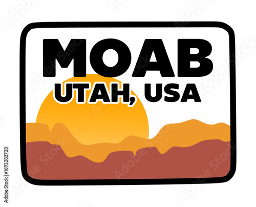 Moab Utah with beautiful natural views