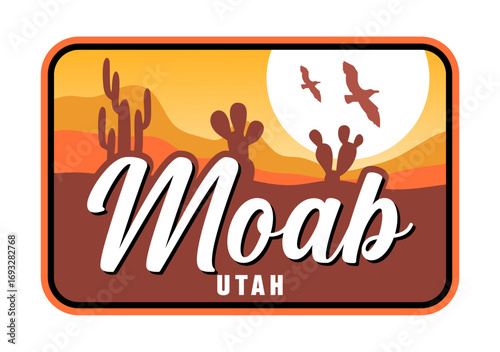 Moab Utah with beautiful natural views