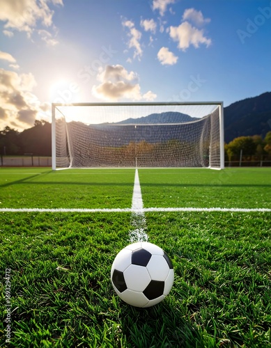 Soccer Field Goal View