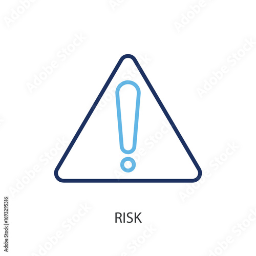 Risk thin line vector icons.